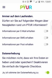 Mein PYUR Datenschutz